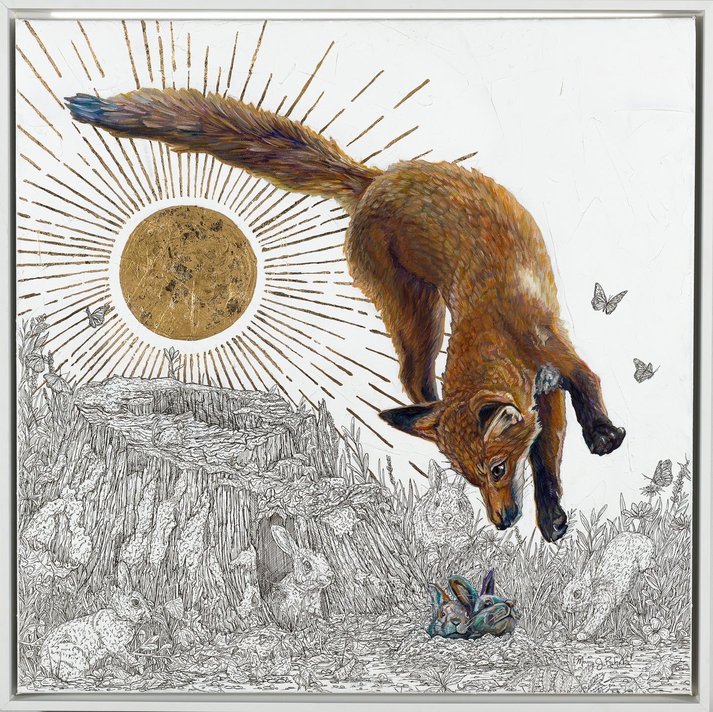 "Playing Around The Burrow” Original & Limited Edition Fine Art Print
