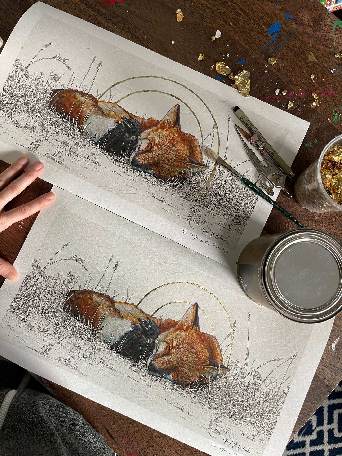 "I'll Protect You" Original & Limited Edition Fine Art Print