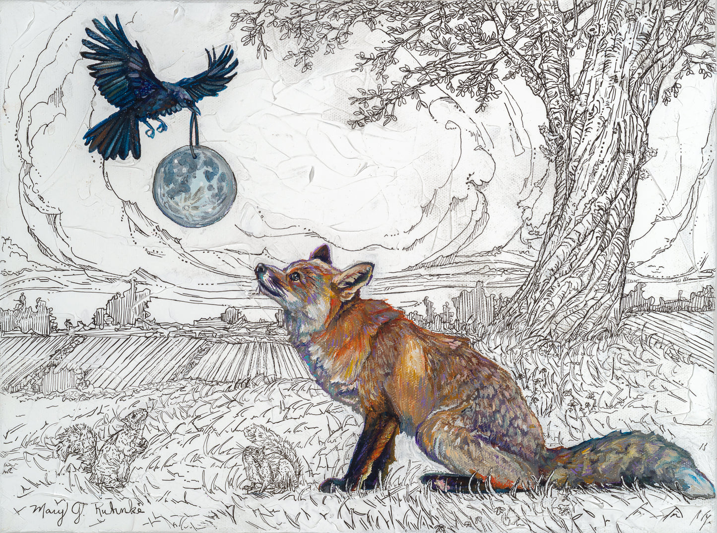 "Hang The Moon” Original & Limited Edition Fine Art Print
