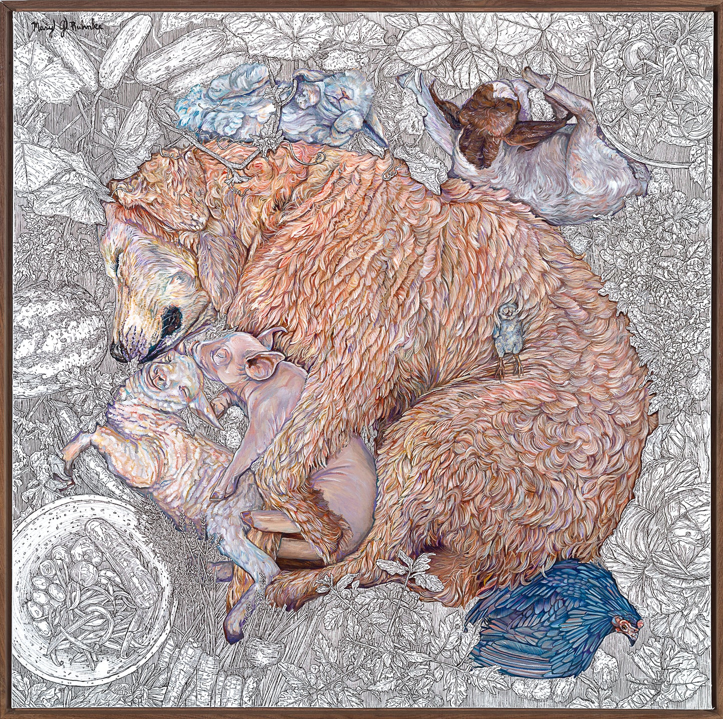 "Serenity In The Garden" Original & Limited Edition Fine Art Print