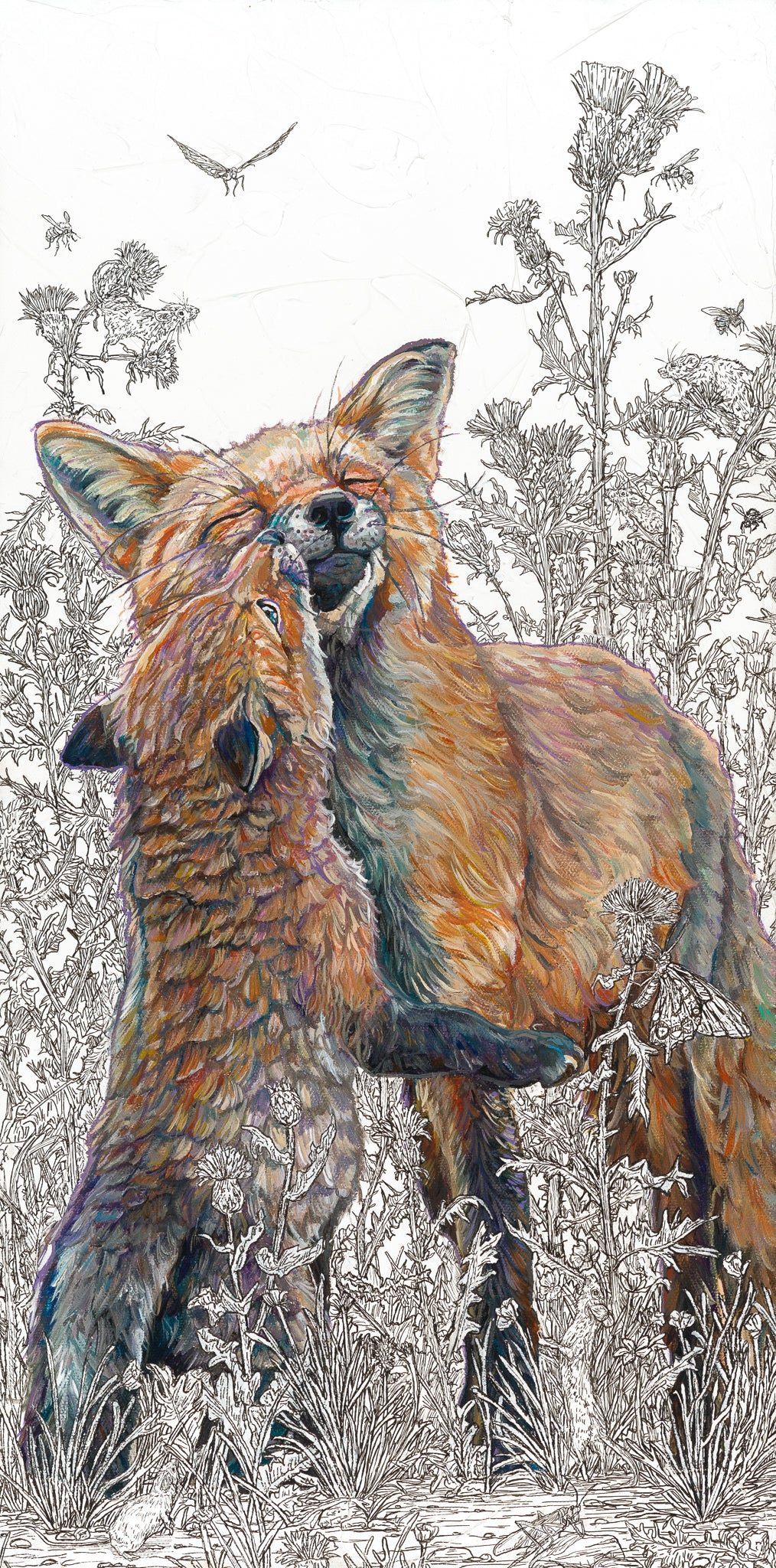 "Thistles & Kisses" Original & Limited Edition Fine Art Print