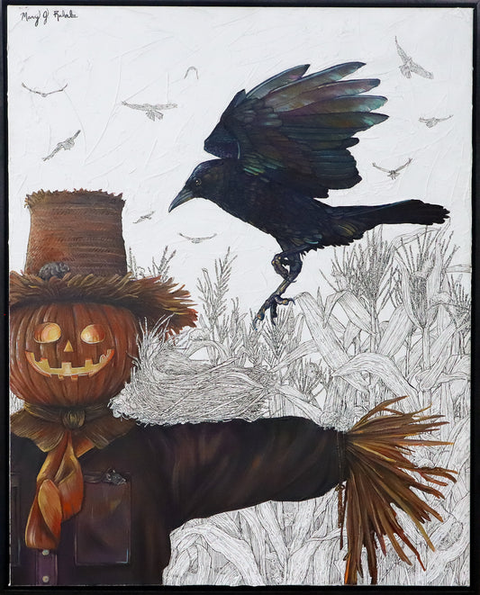 "Fearless-Crow" Framed Original