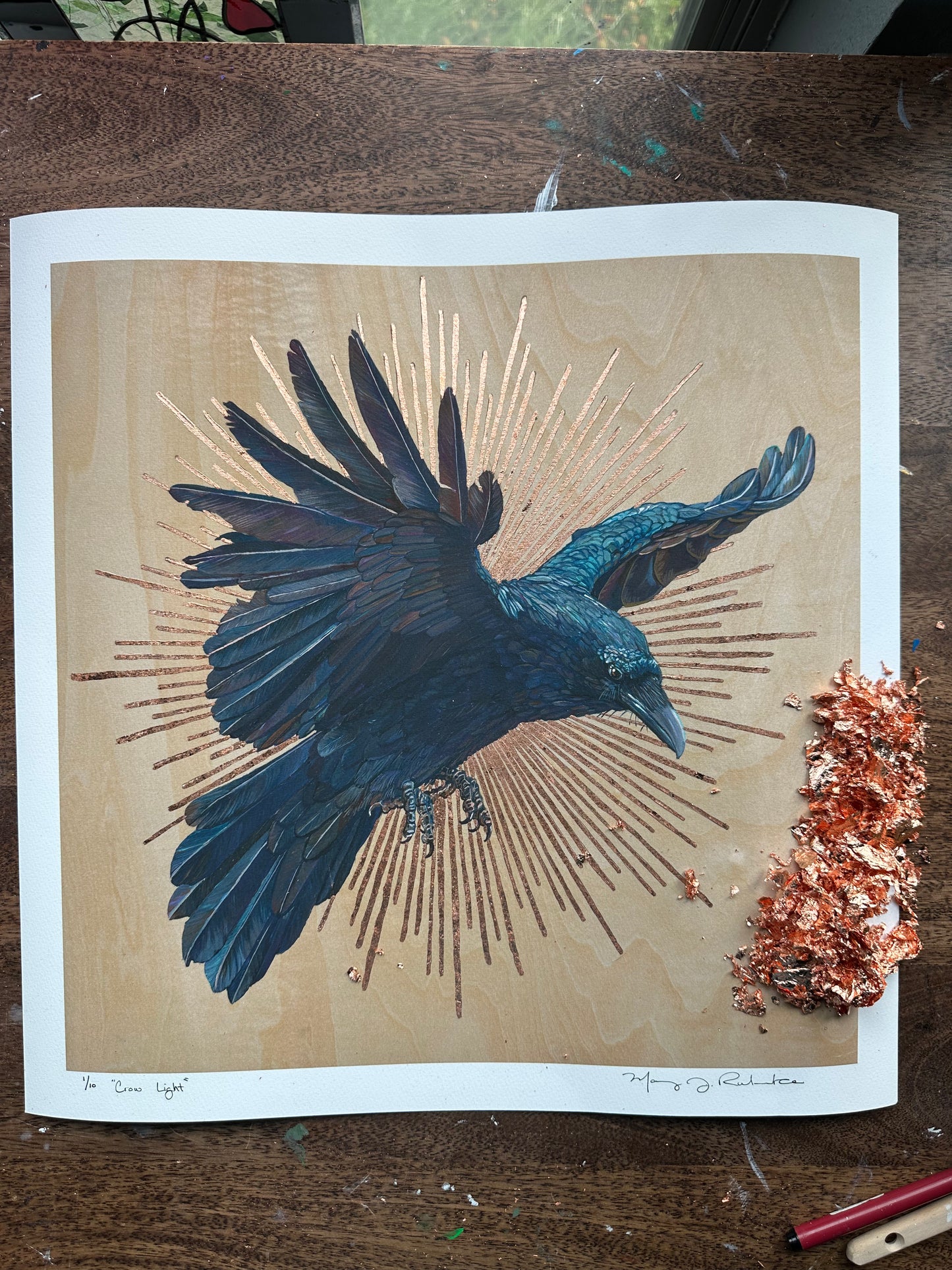 "Crow Light" Original & Limited Edition Print