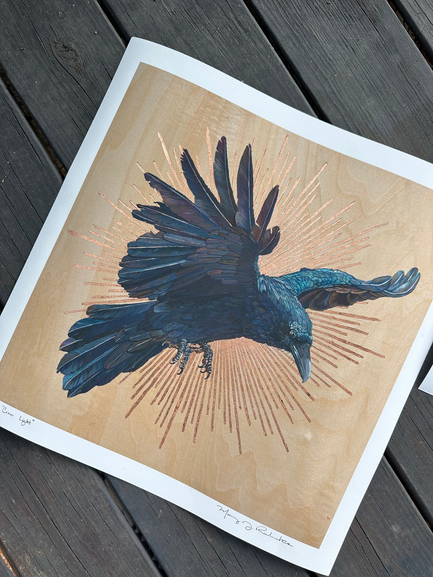 "Crow Light" Original & Limited Edition Print