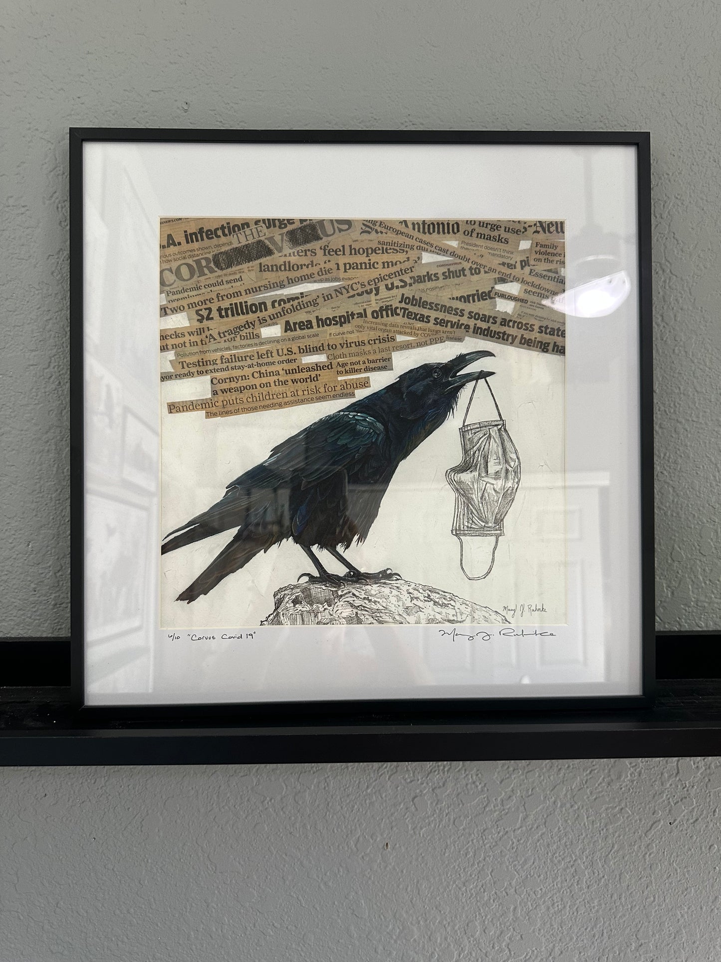 "Corvus Covid-19" Framed Limited Edition Print